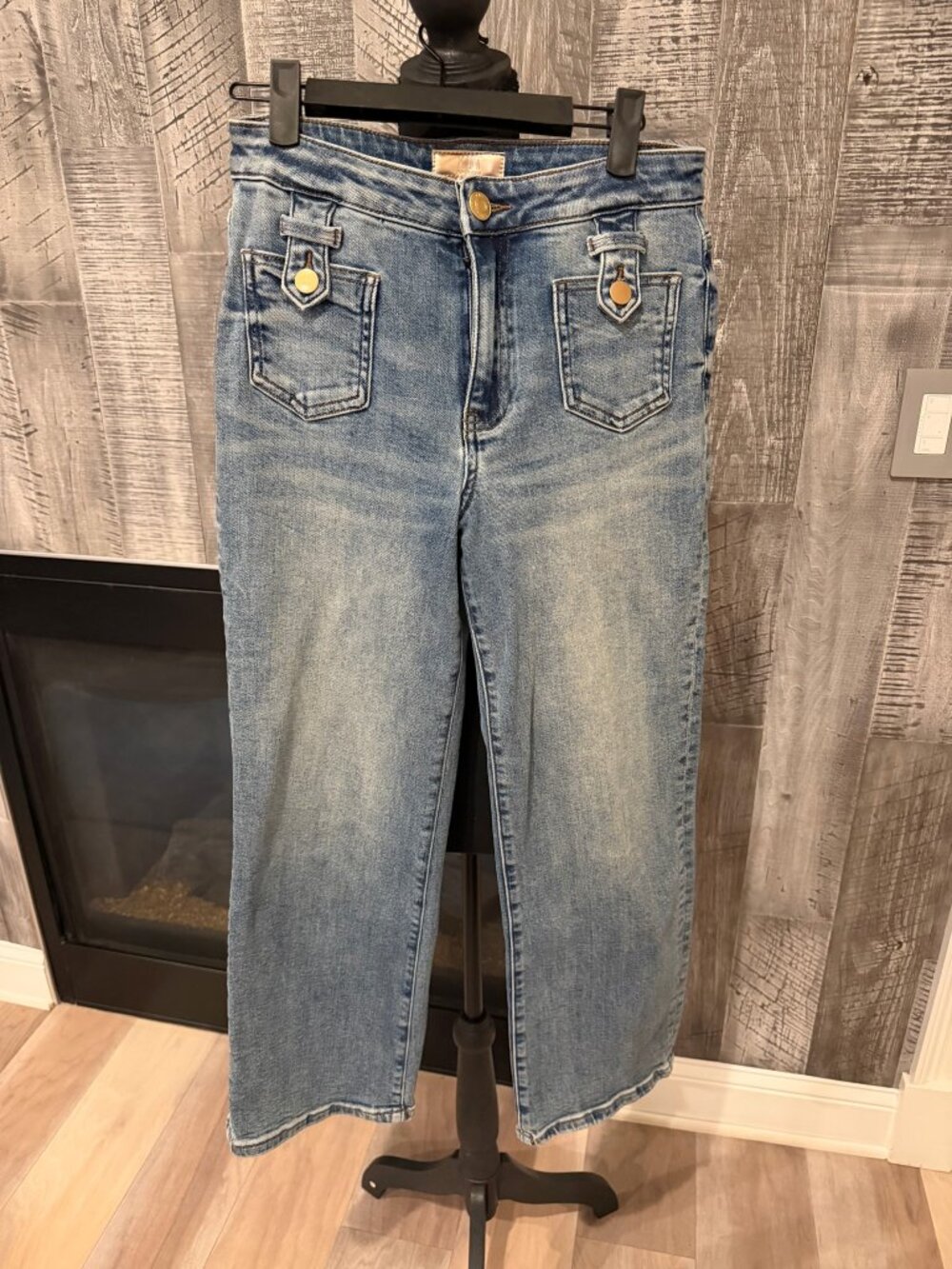 KUT from the Kloth Medium Wash Wide-Leg Jeans Sz 0
